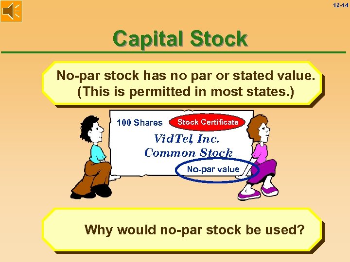 12 -14 Capital Stock No-par stock has no par or stated value. (This is