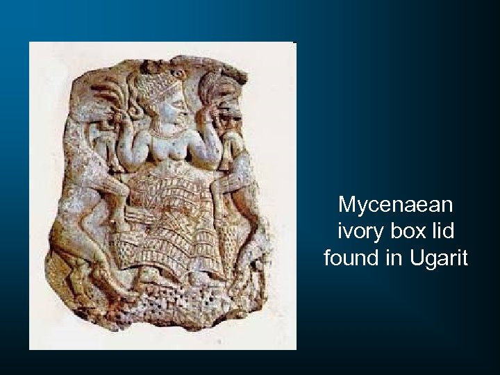 Mycenaean ivory box lid found in Ugarit 