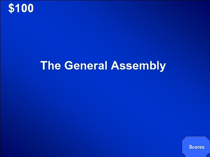 © Mark E. Damon - All Rights Reserved $100 The General Assembly Scores 