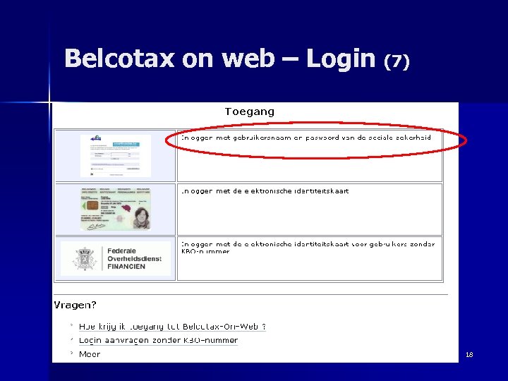 Belcotax on web – Login (7) 18 