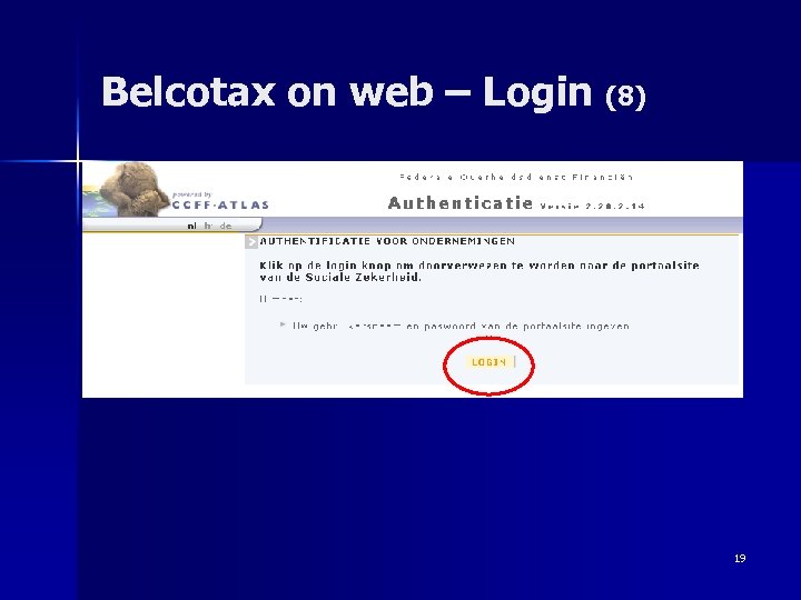 Belcotax on web – Login (8) 19 