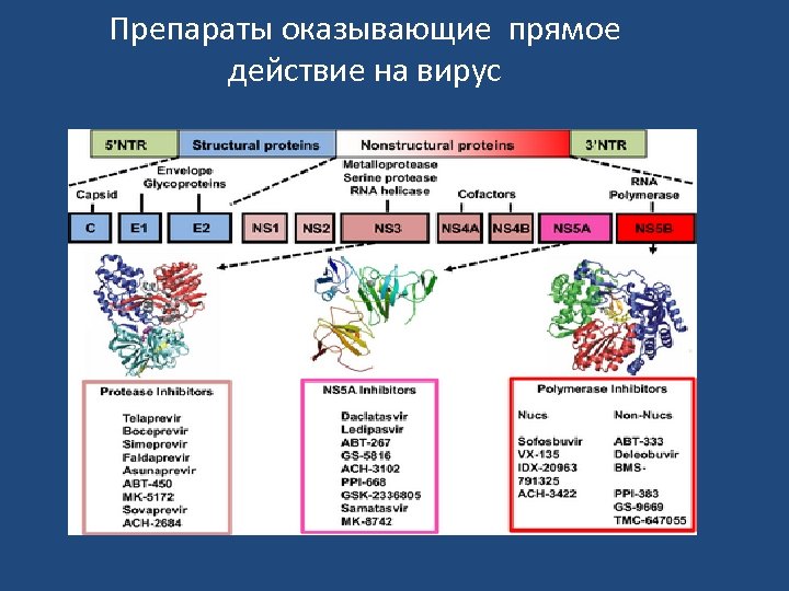 Препараты оказывающие прямое действие на вирус 