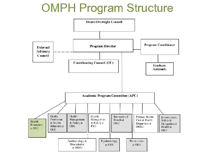 OMPH Program Structure 