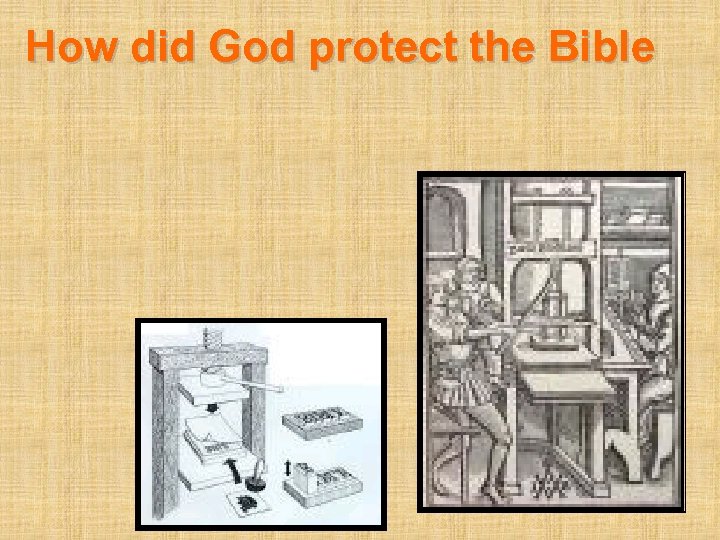 How did God protect the Bible 