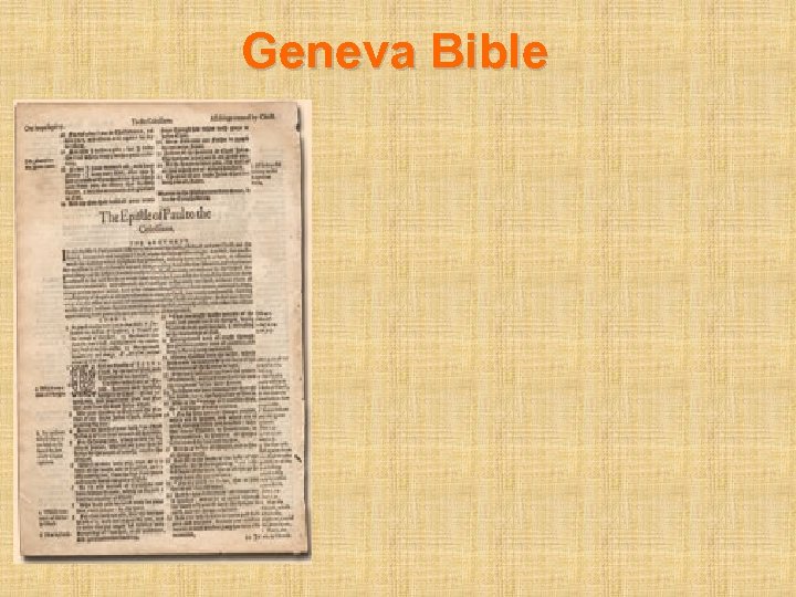 Geneva Bible 