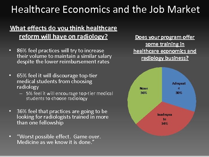 Healthcare Economics and the Job Market What effects do you think healthcare reform will