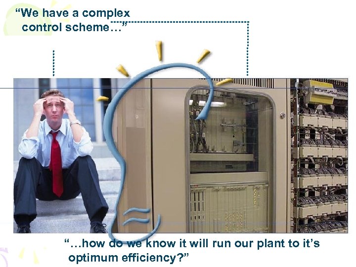 “We have a complex control scheme…” “…how do we know it will run our