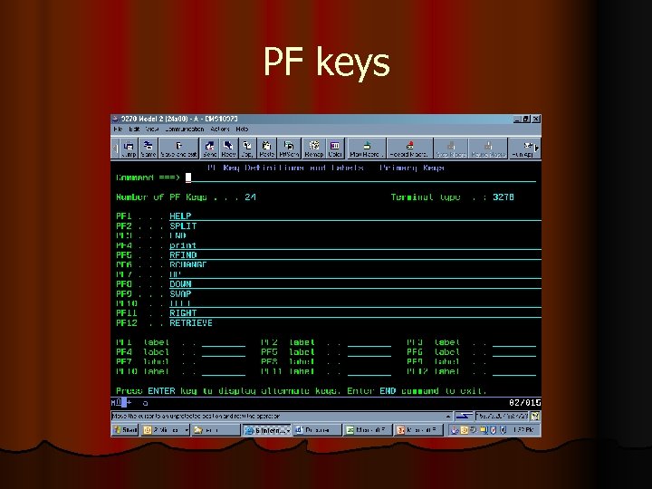 PF keys 
