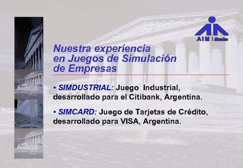 Nuestra experiencia en Juegos de Simulación de Empresas • SIMDUSTRIAL: Juego Industrial, desarrollado para