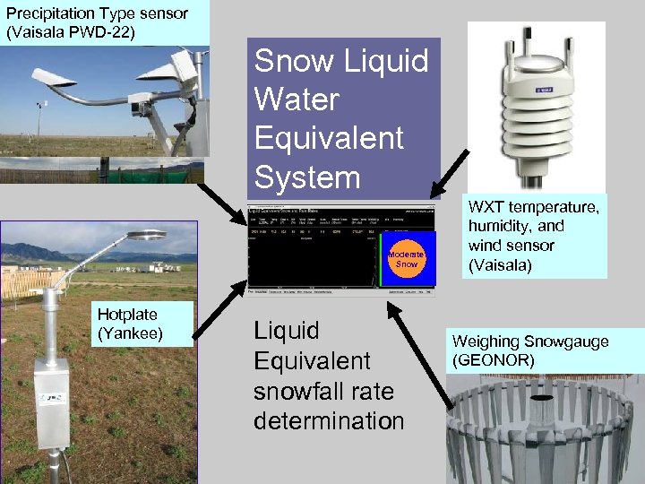 Precipitation Type sensor (Vaisala (HSS) PWD-22) Snow Liquid Water Equivalent System Moderate Snow Hotplate