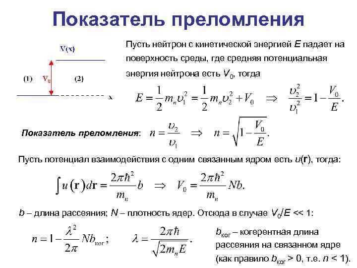 Показатель преломления среды равен