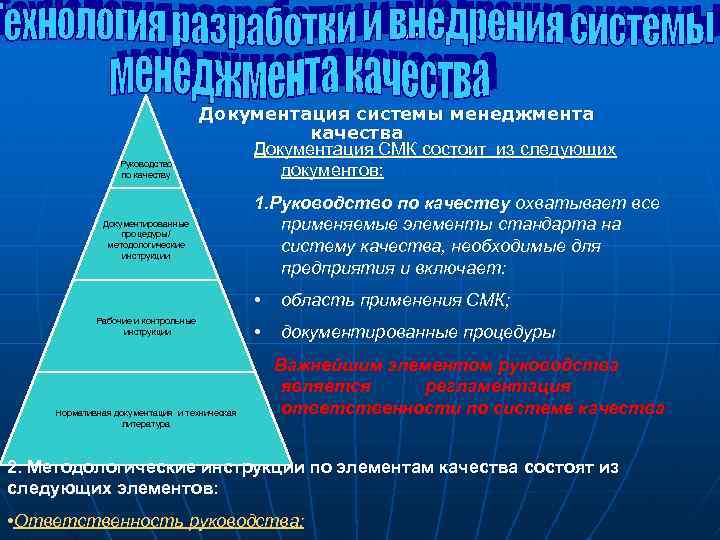 Документом описывающим применение смк к конкретной продукции проекту или контракту является