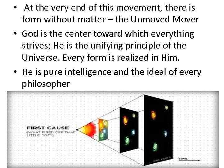  • At the very end of this movement, there is form without matter