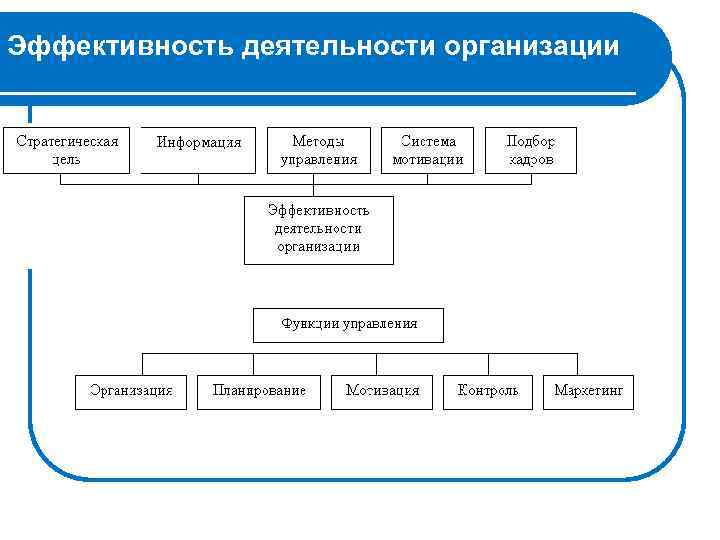 Эффективность фирмы план