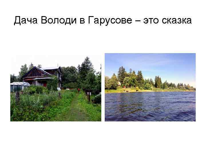 Дача Володи в Гарусове – это сказка 