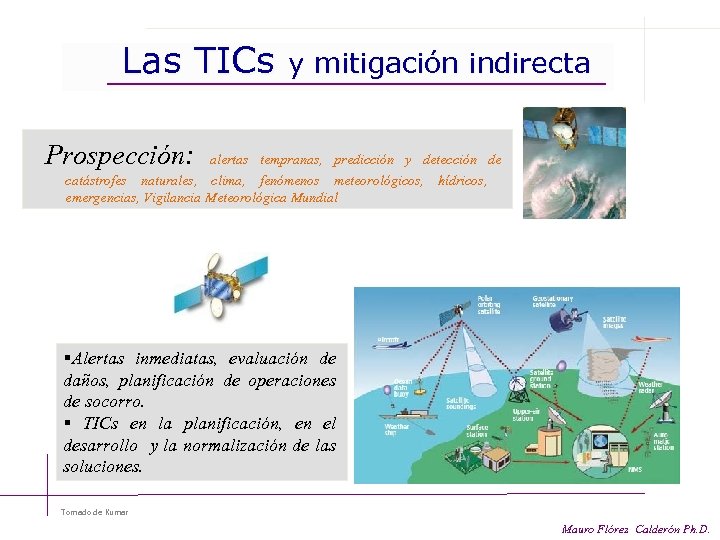 Las TICs Prospección: y mitigación indirecta alertas tempranas, predicción y detección de catástrofes naturales,