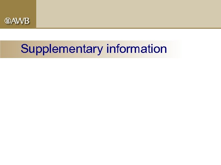 Supplementary information 