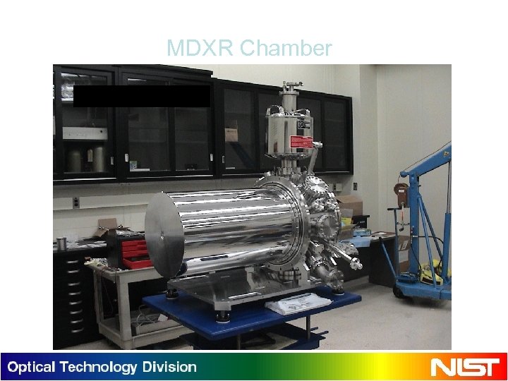 MDXR Chamber Outer titanium chamber removed to reveal liquid nitrogen cryoshroud 3/19/2018 19 