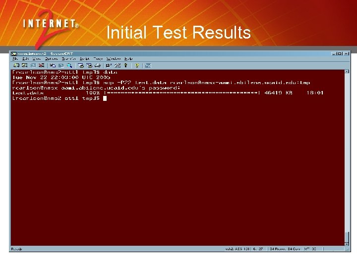 Initial Test Results 