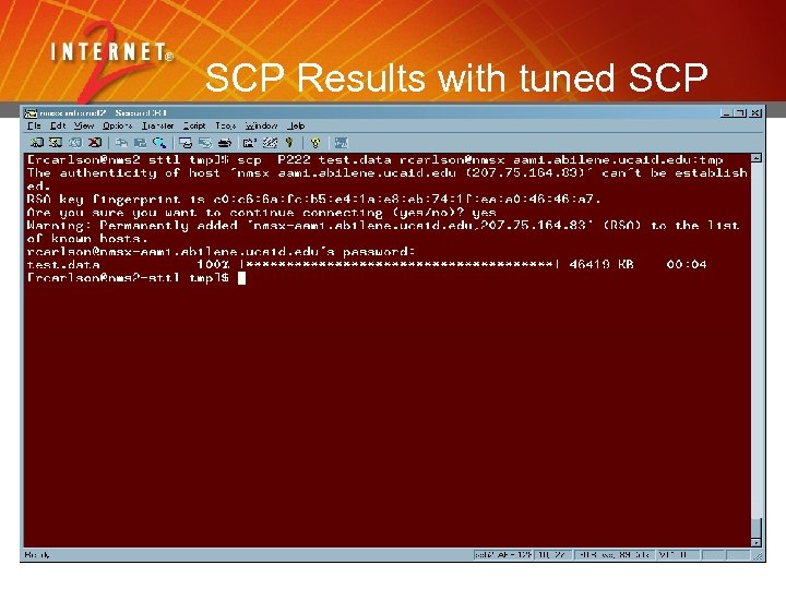 SCP Results with tuned SCP 