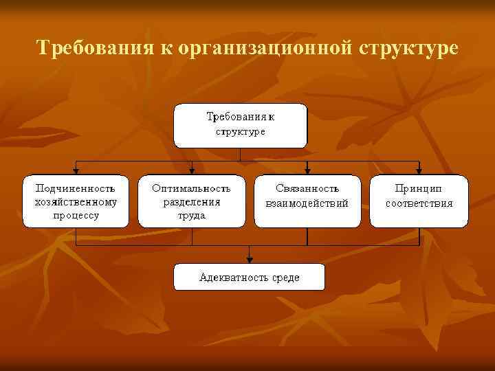 Требования к организационной структуре 