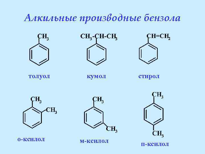 Формула ксилола