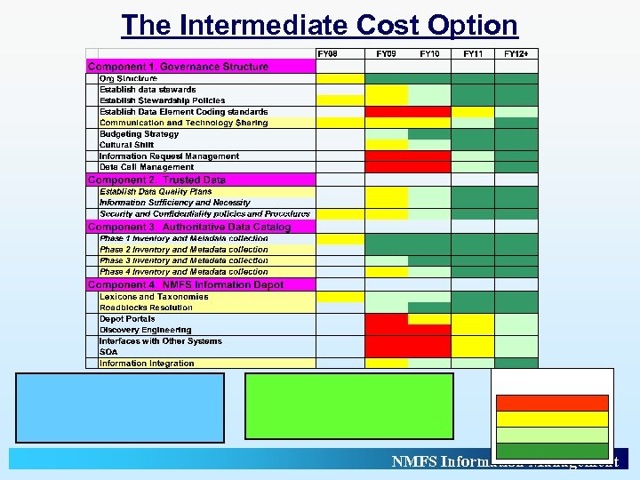 The Intermediate Cost Option NMFS Information Management 