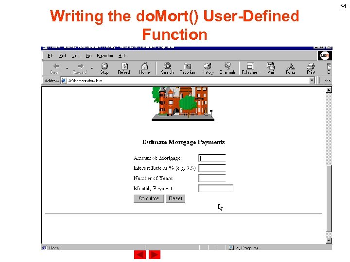 Writing the do. Mort() User-Defined Function 54 