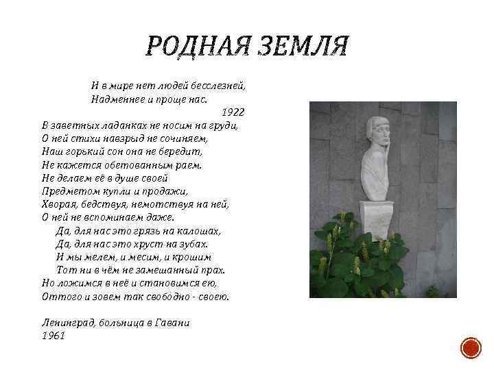 Ахматова родная. Родная земля Ахматова. И В мире нет людей бесслезней Надменнее и проще нас. Ахматова родная земля стихотворение. Анна Ахматова родная земля стих.