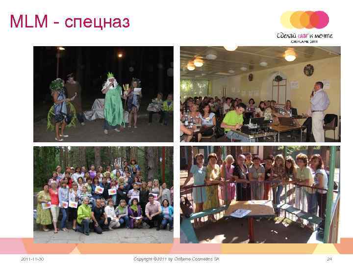 MLM - спецназ 2011 -11 -30 Copyright © 2011 by Oriflame Cosmetics SA 24
