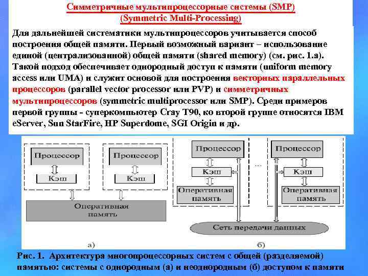 1 составить презентацию на тему многопроцессорных вычислительных систем