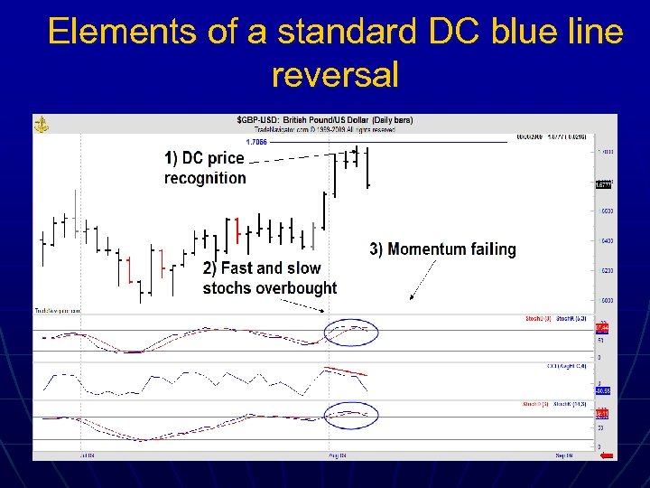 Elements of a standard DC blue line reversal 