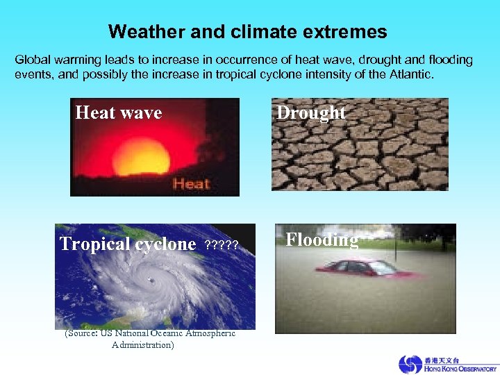 Weather and climate extremes Global warming leads to increase in occurrence of heat wave,