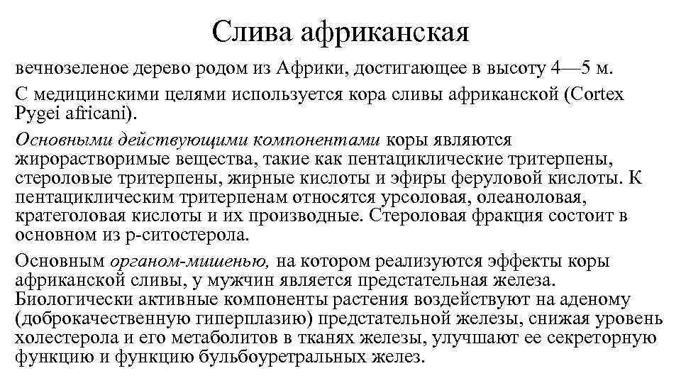 Слива африканская вечнозеленое дерево родом из Африки, достигающее в высоту 4— 5 м. С