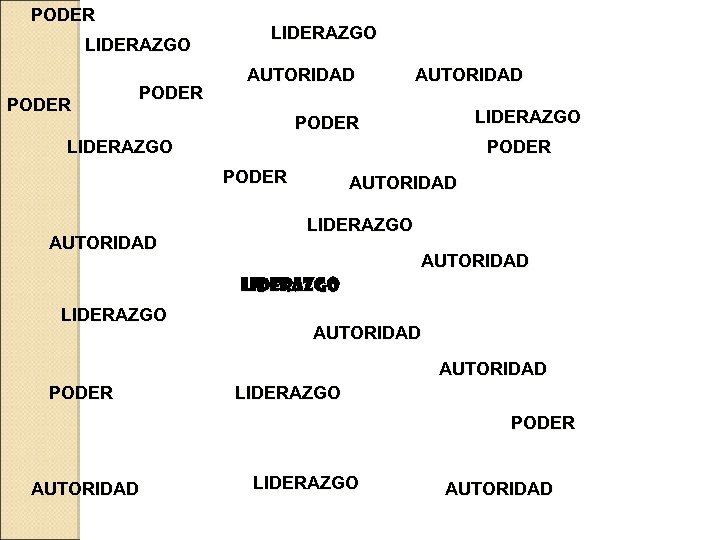 PODER LIDERAZGO AUTORIDAD LIDERAZGO PODER AUTORIDAD LIDERAZGO AUTORIDAD PODER LIDERAZGO PODER AUTORIDAD LIDERAZGO AUTORIDAD