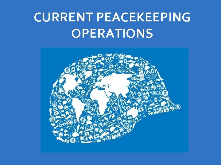 CURRENT PEACEKEEPING OPERATIONS 