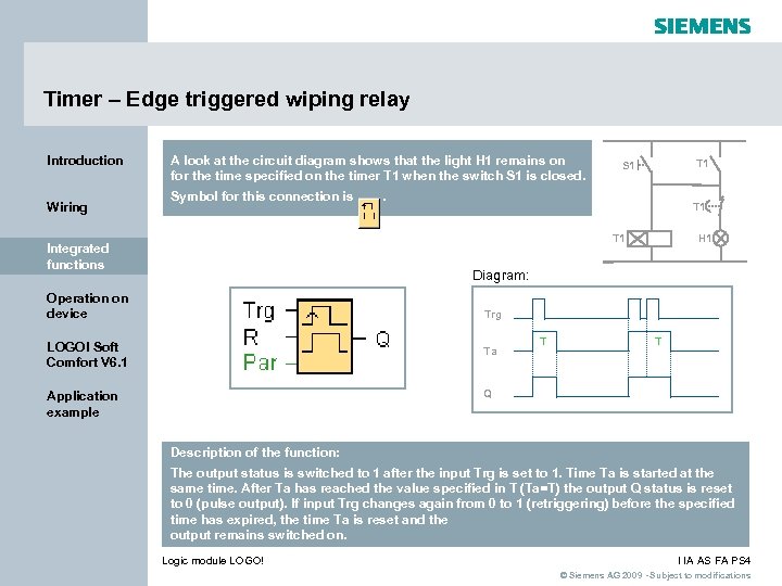 Timer – Edge triggered wiping relay Introduction Wiring A look at the circuit diagram