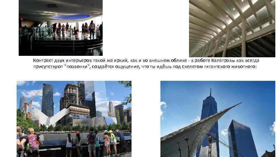 Контраст двух интерьеров такой же яркий, как и во внешнем облике - в работе