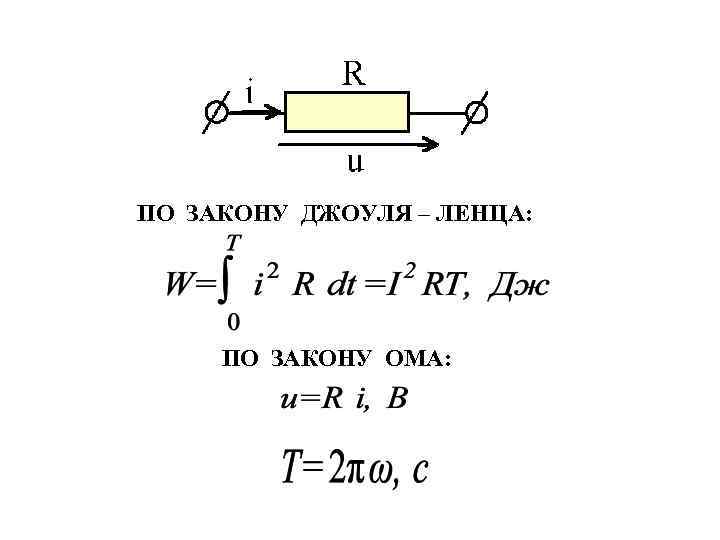 R i + u ПО ЗАКОНУ ДЖОУЛЯ – ЛЕНЦА: ПО ЗАКОНУ ОМА: 