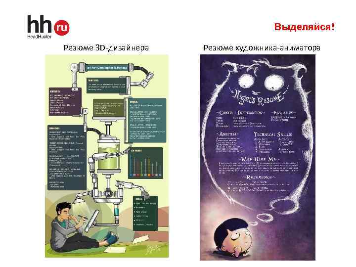 Выделяйся! Резюме 3 D-дизайнера Резюме художника-аниматора 19 