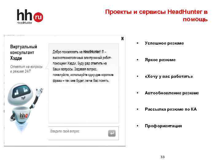 Проекты и сервисы Head. Hunter в помощь • Успешное резюме • Яркое резюме •