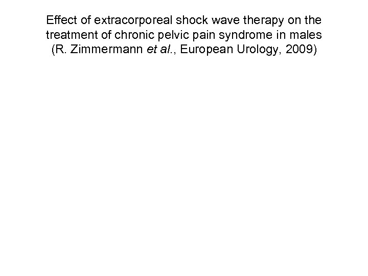 Effect of extracorporeal shock wave therapy on the treatment of chronic pelvic pain syndrome