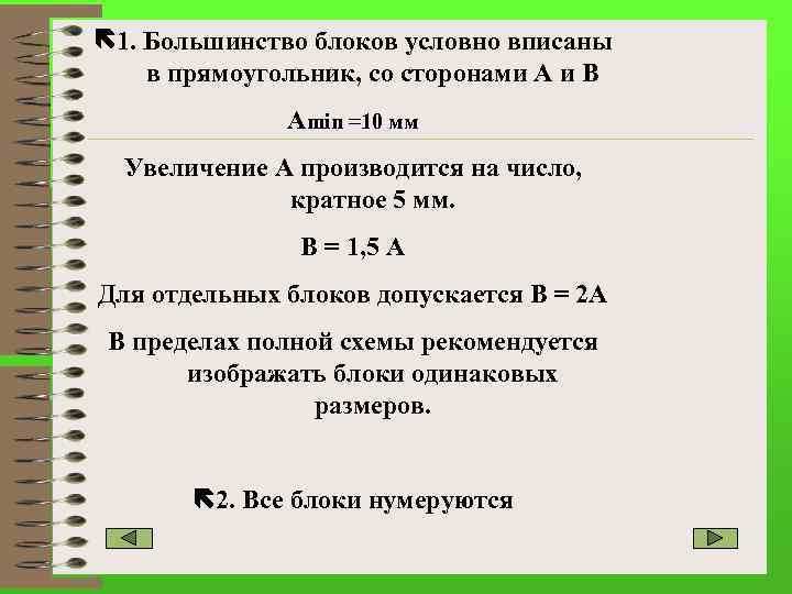  1. Большинство блоков условно вписаны в прямоугольник, со сторонами А и В Аmin