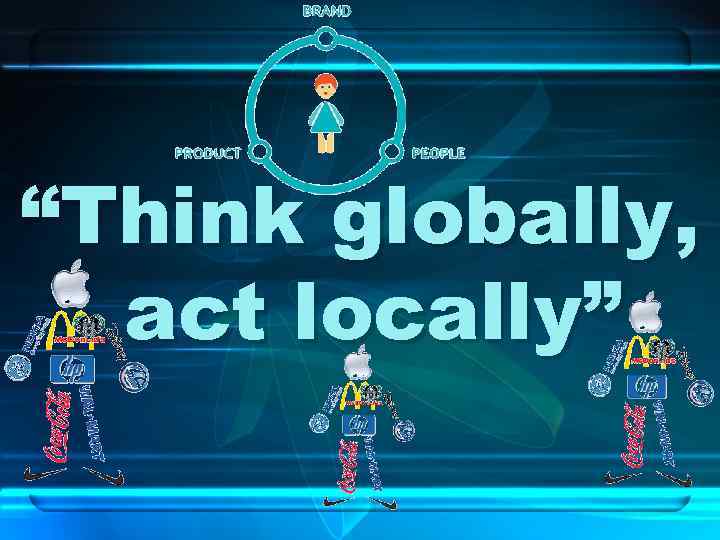 “Think globally, act locally” 