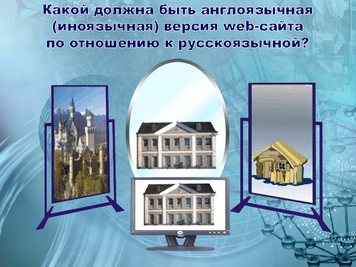 Какой должна быть англоязычная (иноязычная) версия web-сайта по отношению к русскоязычной? 