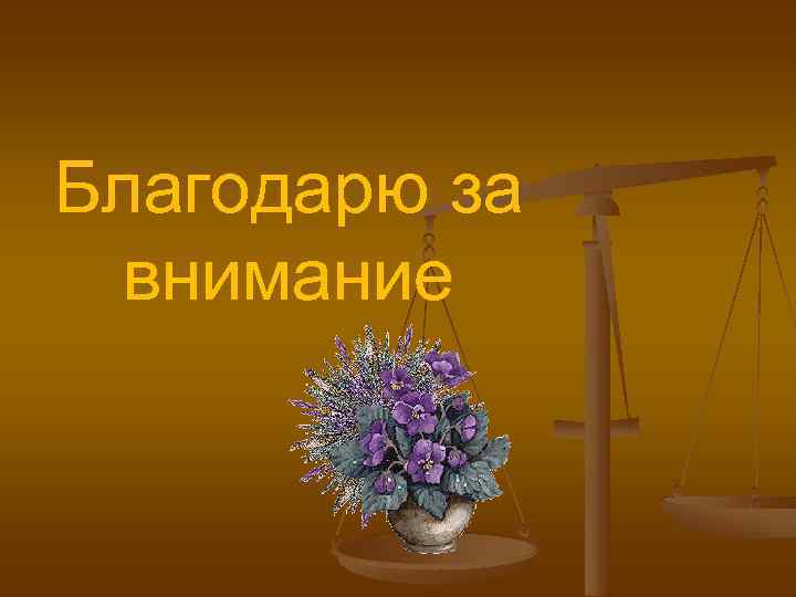 Благодарю за внимание 