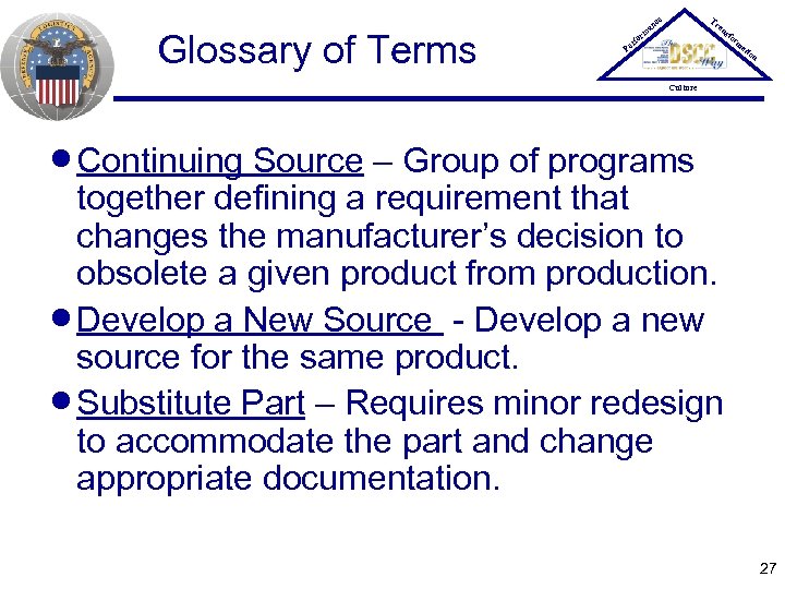 Glossary of Terms Tr ce an P er an rm fo sfo rm at