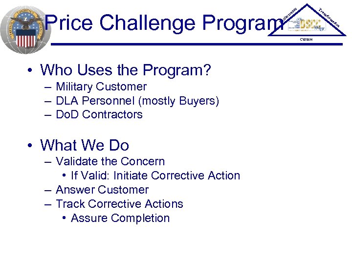 Price Challenge Program er P Tr ce an an rm fo sfo rm at