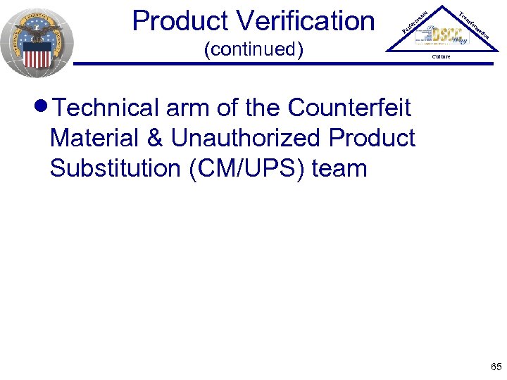 Product Verification Tr ce an P er an rm fo (continued) sfo rm at