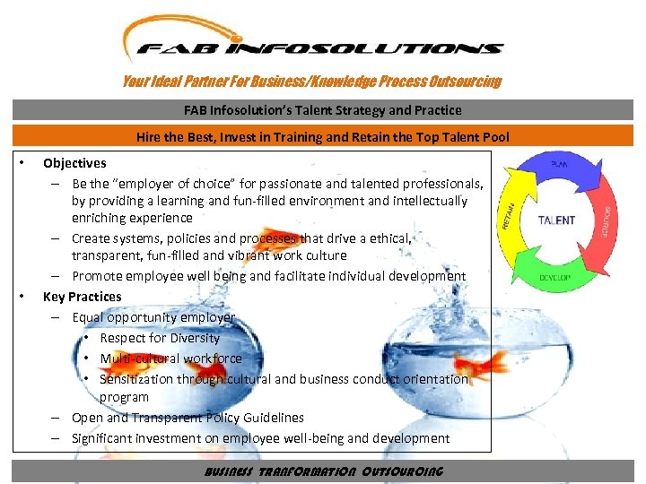 Your Ideal Partner For Business/Knowledge Process Outsourcing FAB Infosolution’s Talent Strategy and Practice Hire